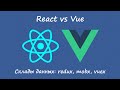 React vs Vue. Склады данных: redux, mobx, vuex