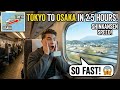 The challenge of taking the Shinkansen from Tokyo to Osaka, Japan, in just two and a half hours.