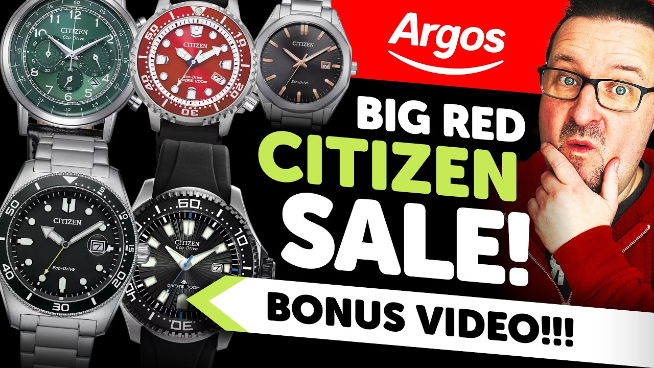 TOP 5 #CITIZEN Watches on SALE – Argos Big Red Event Picks 🔥