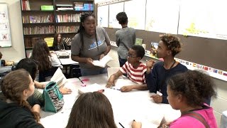 Teacher Eboni Jenerette helps her students believe in themselves at Twin Creeks Middle School
