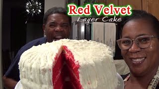 Red Velvet Layer Cake | This is Sooooo CHRISTMAS!!!🎄 | I Understand Now Why I'm A #GlazeGirl💚🥴