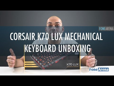 Corsair K70 Lux Mechanical Keyboard Unboxing - MX Cherry Red