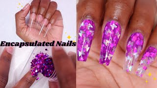 Famous HOW TO ENCAPSULATE GLITTER WITH POLYGEL NAILS | Beginner Friendly Nail Tutorial Profile