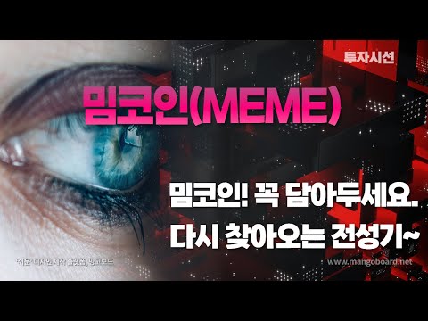   밈코인 MEME 투자리포트 성공적인 상장 추가 상장 시기는 그리고 진입가와 목표가 다 알려드립니다