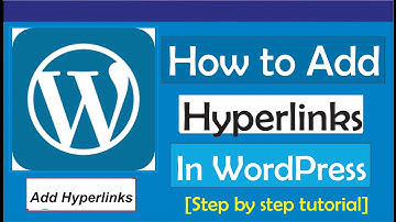 How To Add Hyperlink In WordPress