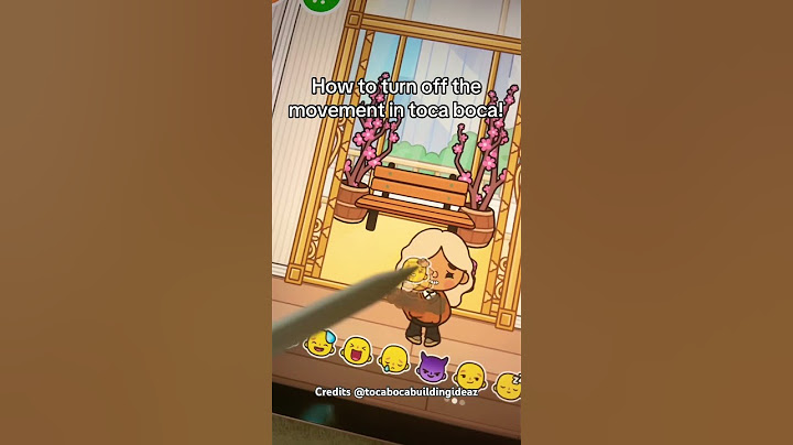 How to turn off the movement ￼animation in Toca Boca