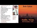 Capture de la vidéo Bob Dylan - Complete Concert - Austin, Tx 1995 - [With Special Guest Doug Sahm]