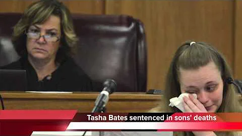 Tasha Bates sentenced in the deaths of her two you...