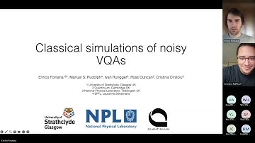 Classical simulations of noisy variational quantum circuits