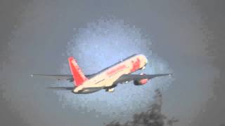 Jet2 Taking Off From Leeds Airport