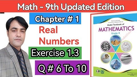 Exercise 1.3 Question 6 To 10 II Class 9 Maths National Book Foundation II Federal BoardII #taleem