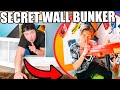 Hidden Secret Bunker Behind Wall! (Nerf & Gaming Room)