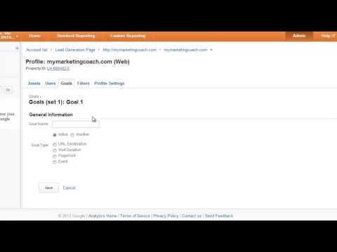 Google Analytics Goals - Basic Goals Setup
