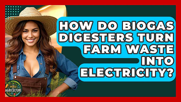 How Do Biogas Digesters Turn Farm Waste Into Electricity? - The World of Agriculture