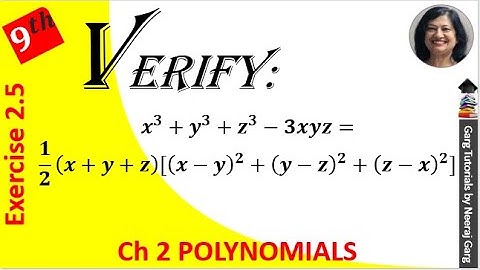 Verify that x3+y3+z3-3xyz=1/2(x+y+z) (x-y)2+(y-z)2+(z-x)2 | Class 9 Maths Ch 2 Ex 2.5 Q12