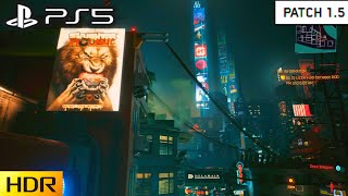 CYBERPUNK 2077 NEW PATCH 1.5 UPDATE - PS5 Gameplay Test & Performance 19