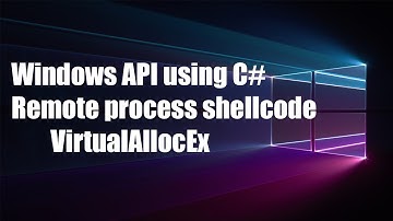 WinAPI with C# - Injecting shellcode in remote process