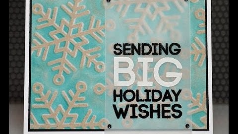 Simon Says Stamp December Card Kit, Video 3: Snowflake Stencil