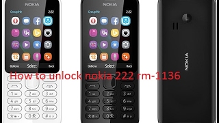 How to unlock) nokia 222  rm-1136( Miracle Box