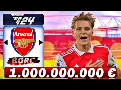 1 MİLYAR EURO BORÇ, 0 € BÜTÇE VE İNGİLTERE 4.LİGİNDEN ARSENAL REBUILD // FC 24 KARİYER MODU