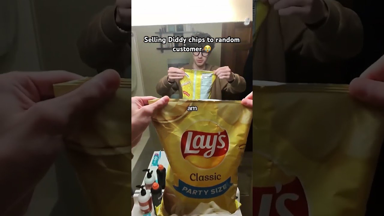 Selling Diddy chips to random customer!