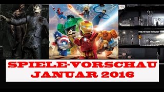 Spiele-Vorschau: Neue Games im Januar 2016