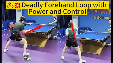 💪💥Hoe je een dodelijke forehand-loop met kracht en controle slaat!!