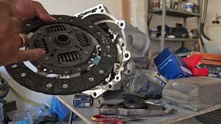 Установка сцепления на VW , Instalación embrague VW #длятебе #parati #auto #ремонтавто