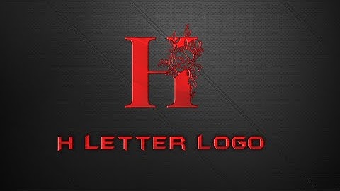 H Silhouette Logo Design on Android phone || professional logo design pixellab tutorialSudhirEditing