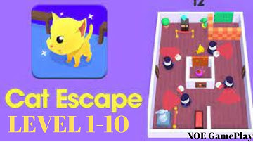 Cat Escape All Levels Gameplay (iOS,Android) | Level 1-10