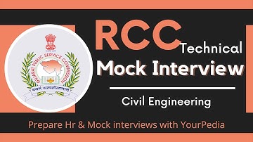 RCC mock Interview for GPSC Assistant Engineer | CE | GPSC AE Interview Preparation | YourPedia