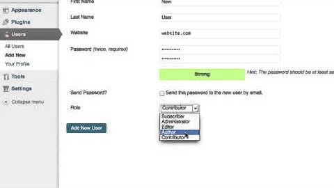 How to add and edit new users to your WordPress site - WP Video School
