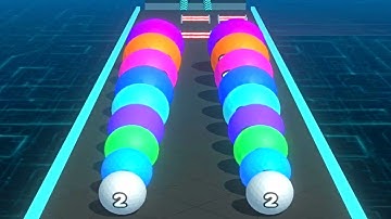 Crazy Ball Run 2048 - Night Mode Ball Merge ! All Levels Gameplay (266-272) android, ios