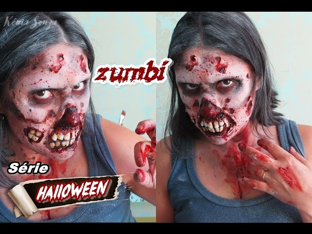 Maquiagem Zumbi Halloween