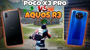AQUOS R3 vs POCO X3 PRO Review in 2023 🔥 SD 855 vs SD 860 💯 PUBG MOBILE