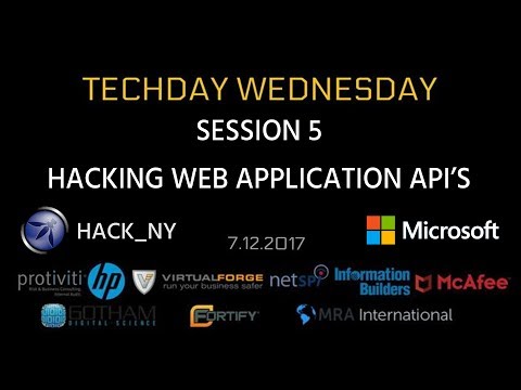 TECHDAY 5: HACKING WEB APPLICATION API’S