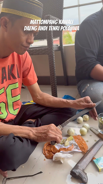 SACRED!! THE PROCESS OF BUGIS HEIRLOOM MATTOMPANG #heirloom #bugis #badik #sulawesi