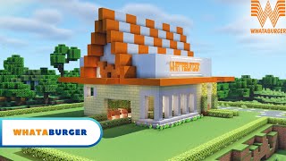 Minecraft Build Tutorial | How To Make A Whataburger