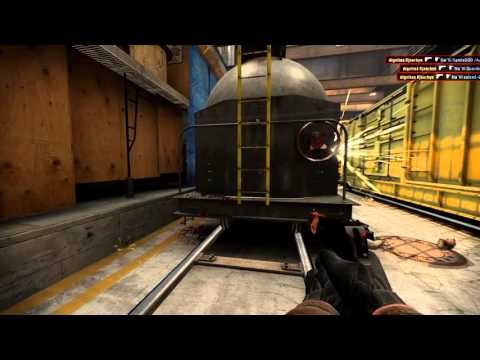 CS:GO - KJAERBYE 1VS4 Insane Clutch [de_train]