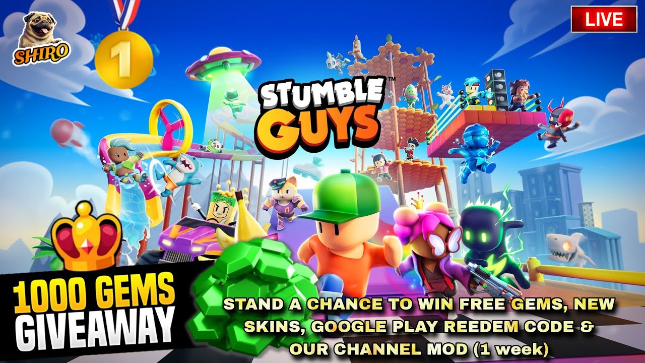 🛑 GIVEAWAY |NEW STUMBLE PASS | NEW SEASON | SHIRO CAPTAIN LIVE 