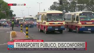 In Santa Cruz, Transporters Are Dissatisfied With The Extension Of The Quarantine.