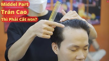 Một Số Lưu Ý Khi Cắt Kiểu Tóc 2 Mái Cho Người Có TRÁN CAO #ChiaSeToc | Ng . Tuấn Barber 17