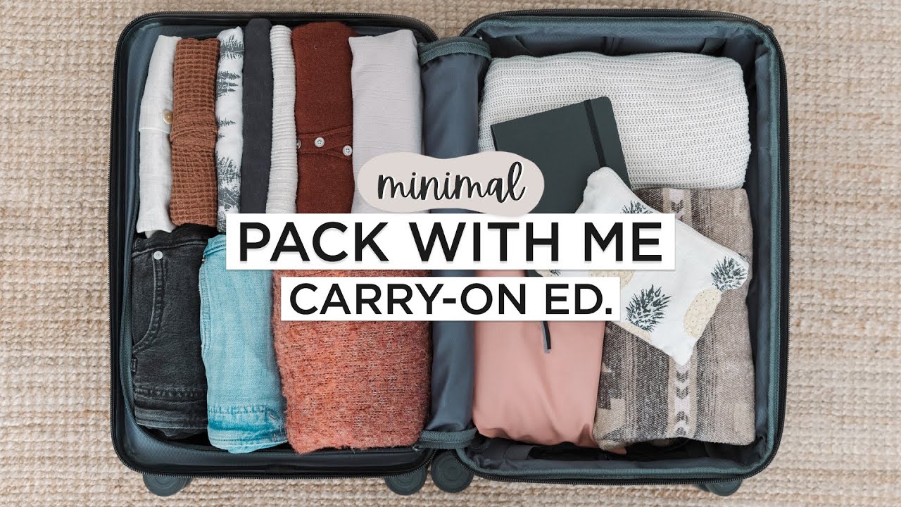 The art of packing lightly: How to fit a week in a carry on bag