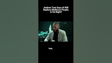 Andrew Tate Says AI Will Replace Mediocre People, Is He Right? #shorts