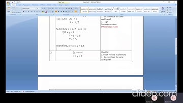 Simultaneous equation Part 1 (using Elimination method)