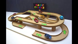 DIY Magic track with magic cars out of cardboard