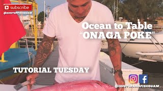Onaga Poke Fresh Off The Dock Guam Fishing Shut Up & Fish Guam