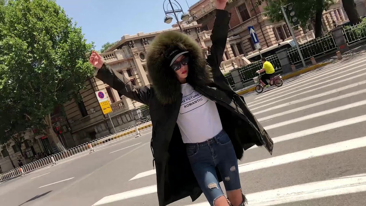 Removable Fox Fur Lined Real Fur Parka With Raccoon Fur Collar