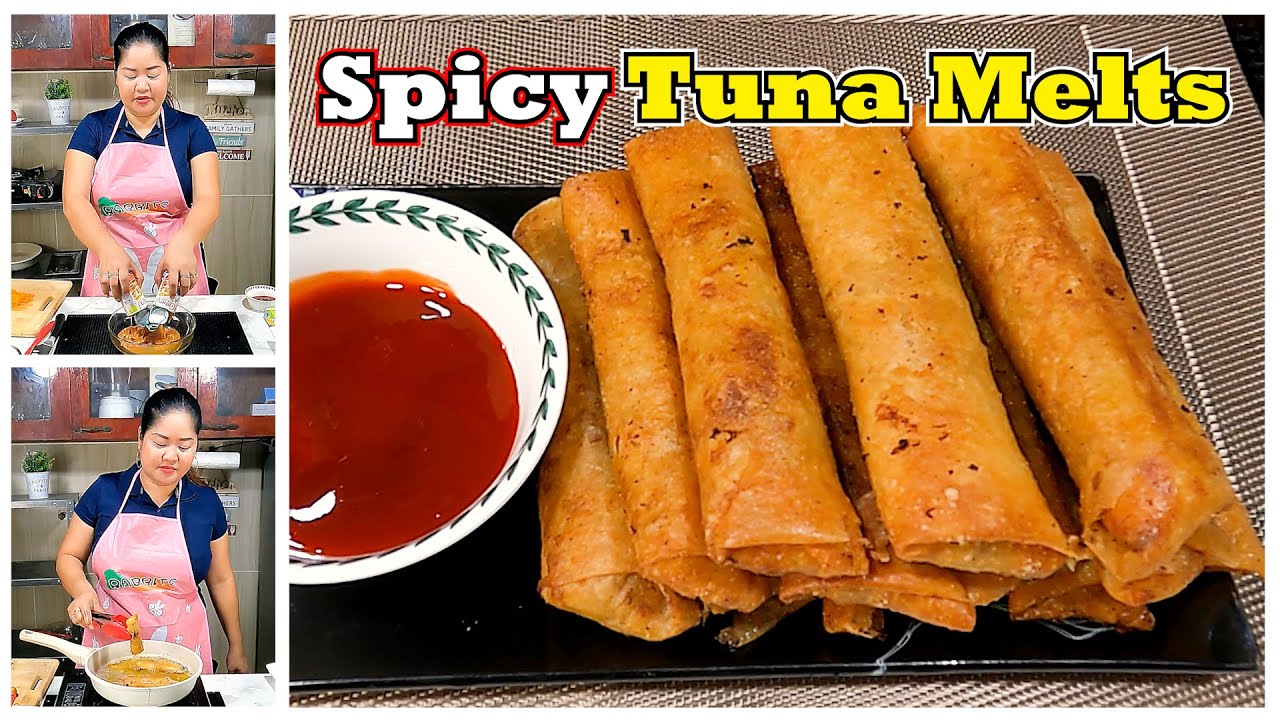 Spicy Tuna Melts lumpia spicyfood cheesy YouTube