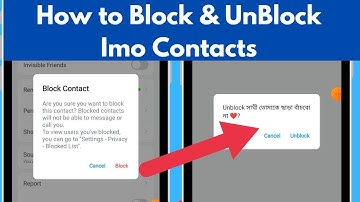 How to Block and Unblock Imo Contacts